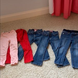 Lot of Toddler Girl Jeans. Size 3T.